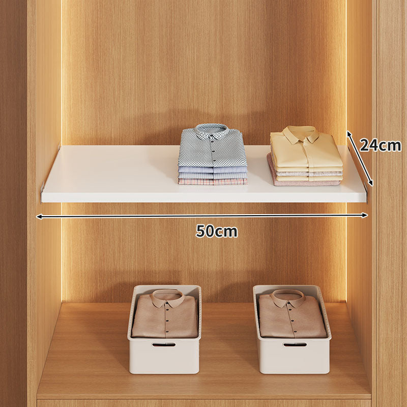 Expandable Hinged Closet Shelf Board