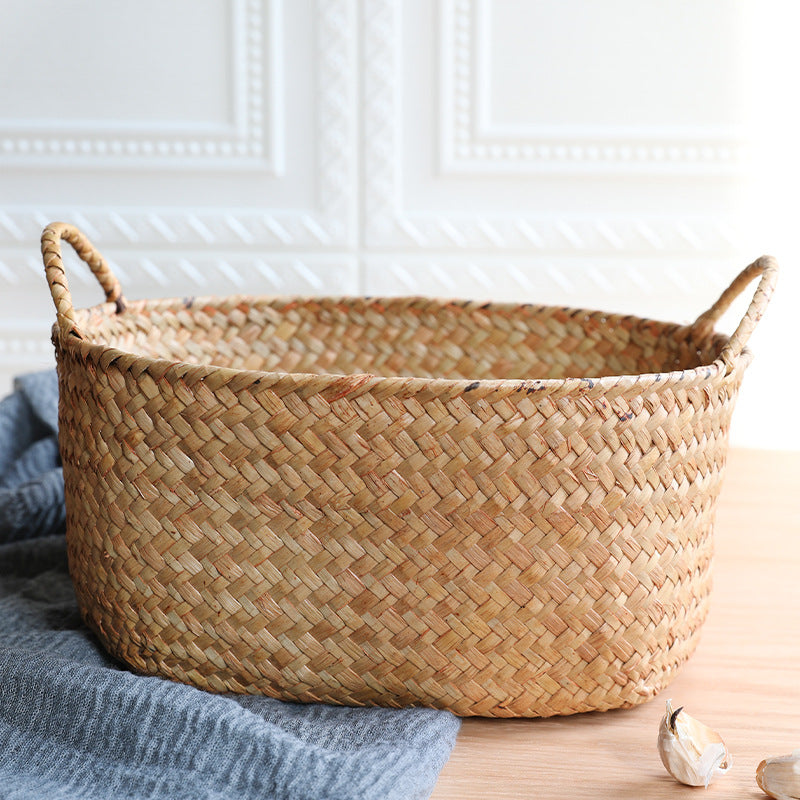 Unisex Braided Storage Basket with Ergonomic Handles Kalsten