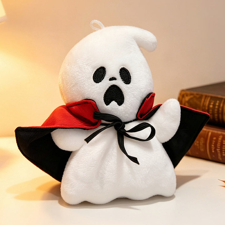 Cozy decorative pumpkin plush pillow with face and velvet feet