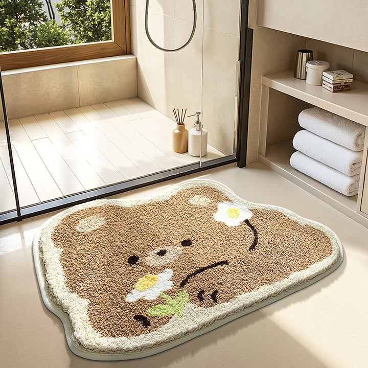 Playful Cartoon Pet Bath Mat Kalsten