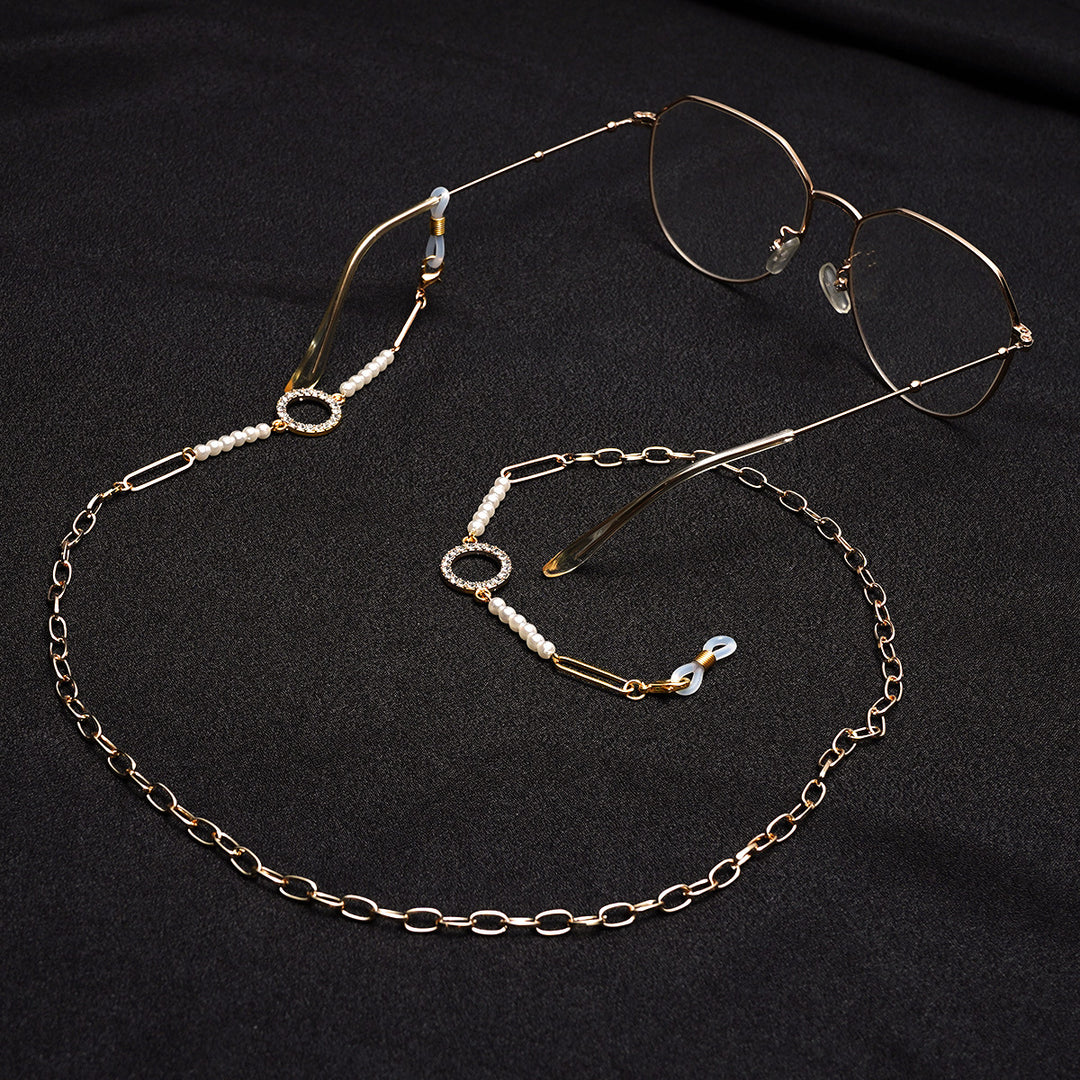 Premium Pearl-Embellished Eyewear Chain kalsten