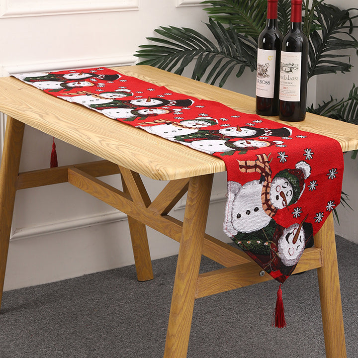 Christmas table runner with reindeer motif Kalsten