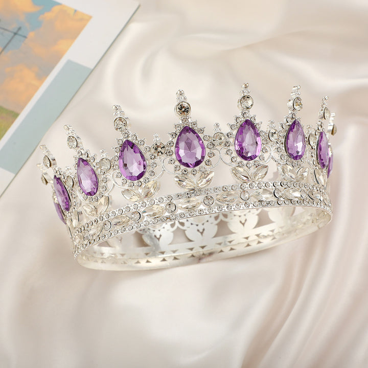 Ladies Luxurious Festive Crown with Shining Gemstones Kalsten
