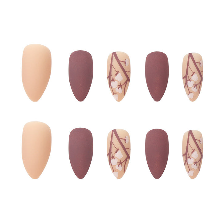 Stylish Matte Stiletto Press-On Nails Kalsten