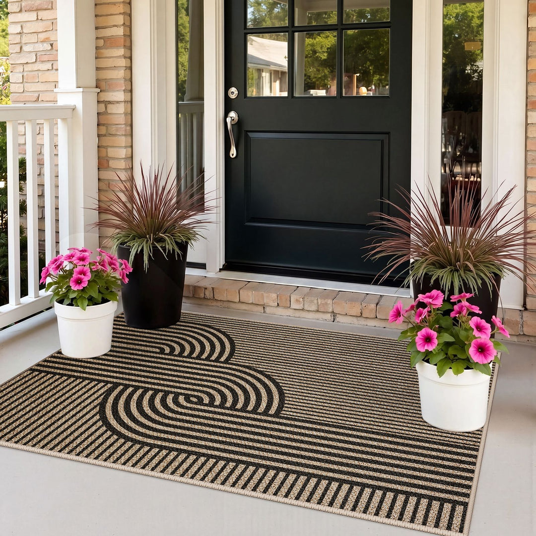 Intricate Floral Design Runner Mat