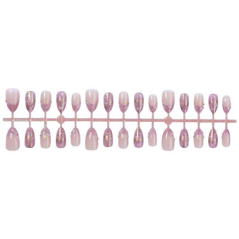 Artificial nail set with glamorous tip accents Kalsten