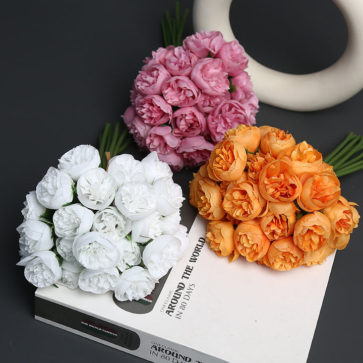 Realistic Faux Flower Bouquet