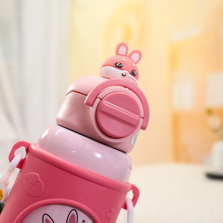 Ladies child-friendly drinking bottle with ergonomic silicone grip Kalsten