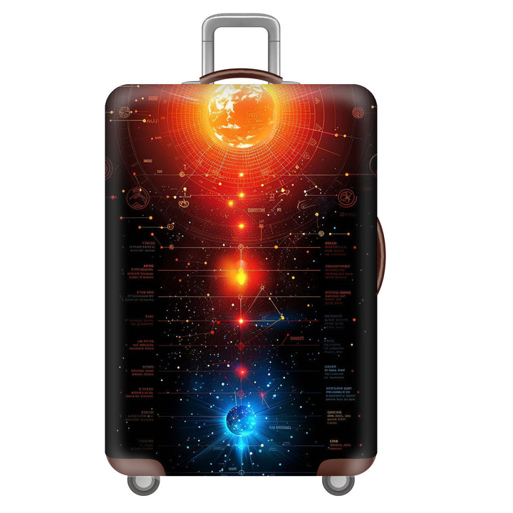Unisex Hard-shell Suitcase with Impressive Futuristic City Design Kalsten