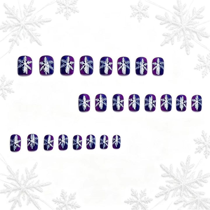 Winter-Theme Frosted Nail Art Kalsten