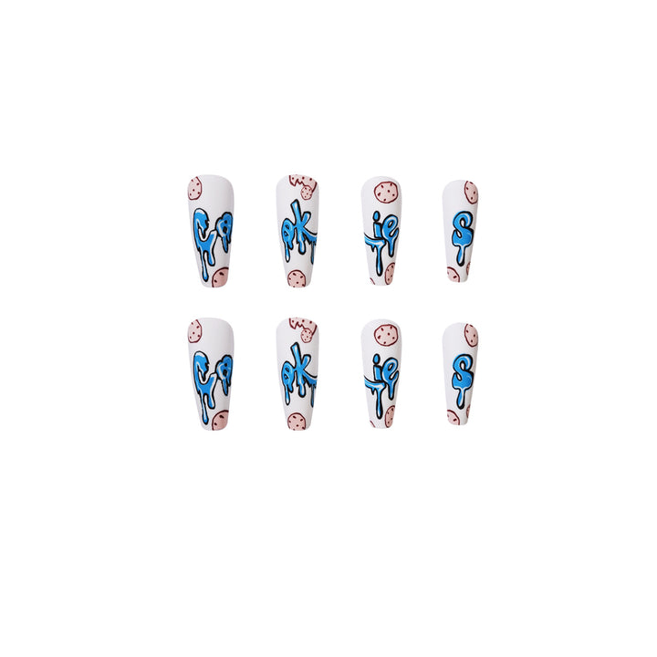 Artful Nail Art with Cookie Motif Kalsten