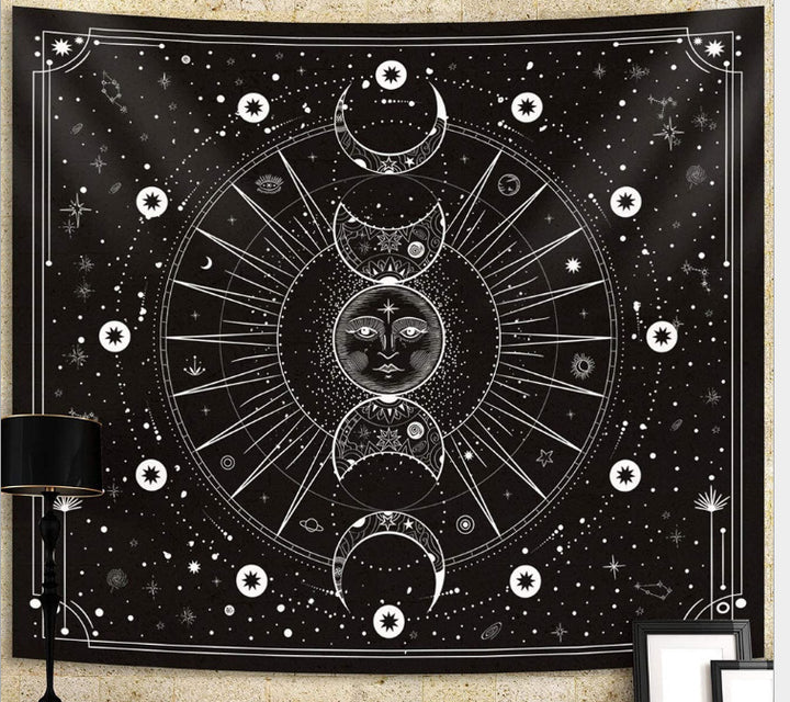 Zodiac-Themed Decorative Wall Tapestry