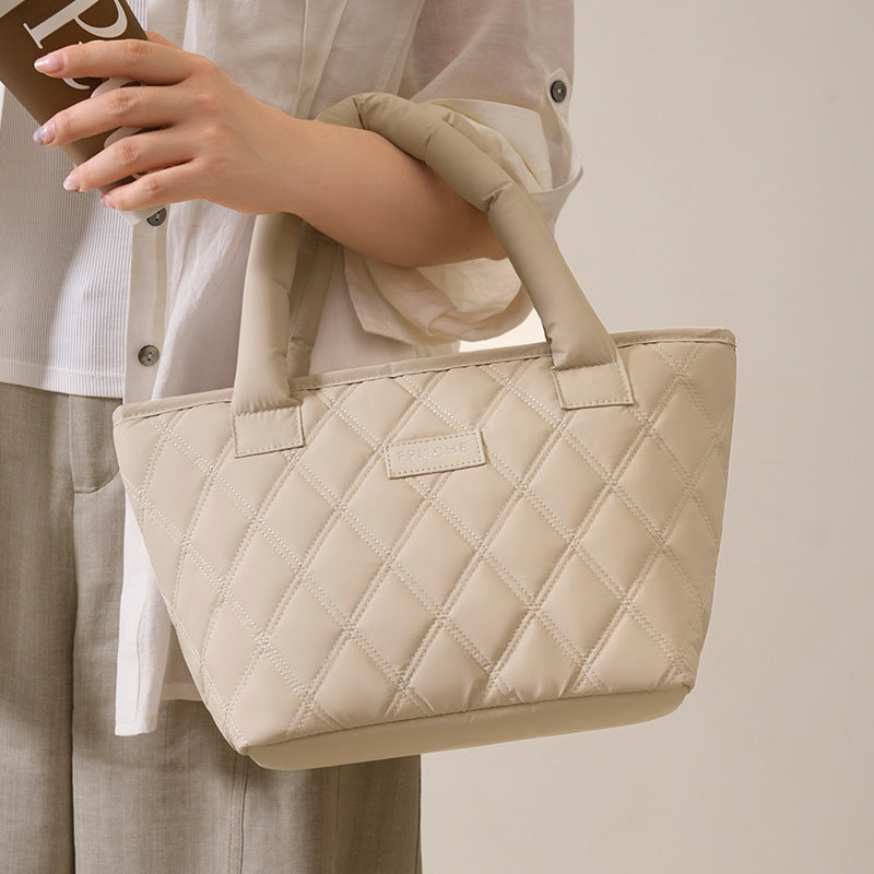 Insulated Quilted Lunch Tote