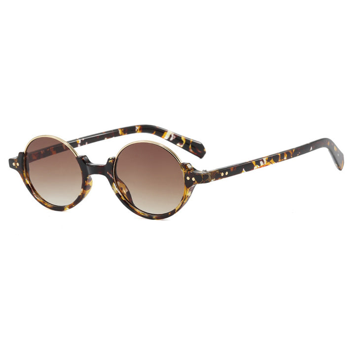 Women's round sunglasses with elegant plastic frame Kalsten