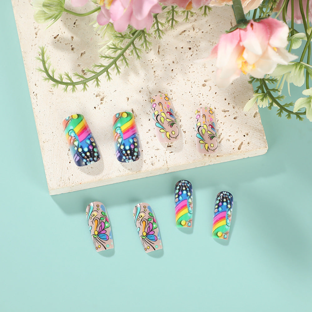 Art nails with colorful and creative motif designs Kalsten