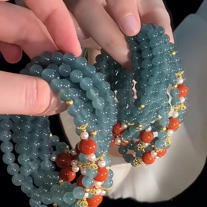 Handcrafted Beaded Stretch Bracelet Kalsten