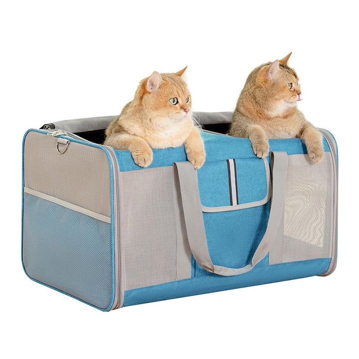 Portable Pet Carrier with Breathable Mesh Inserts Kalsten