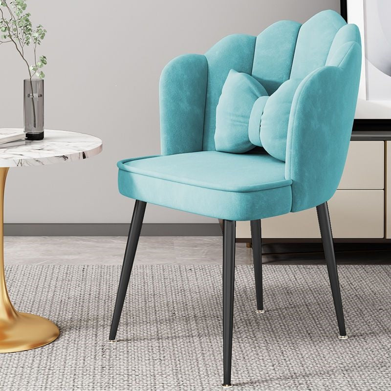 Modern Accent Chair with Gold Legs Kalsten