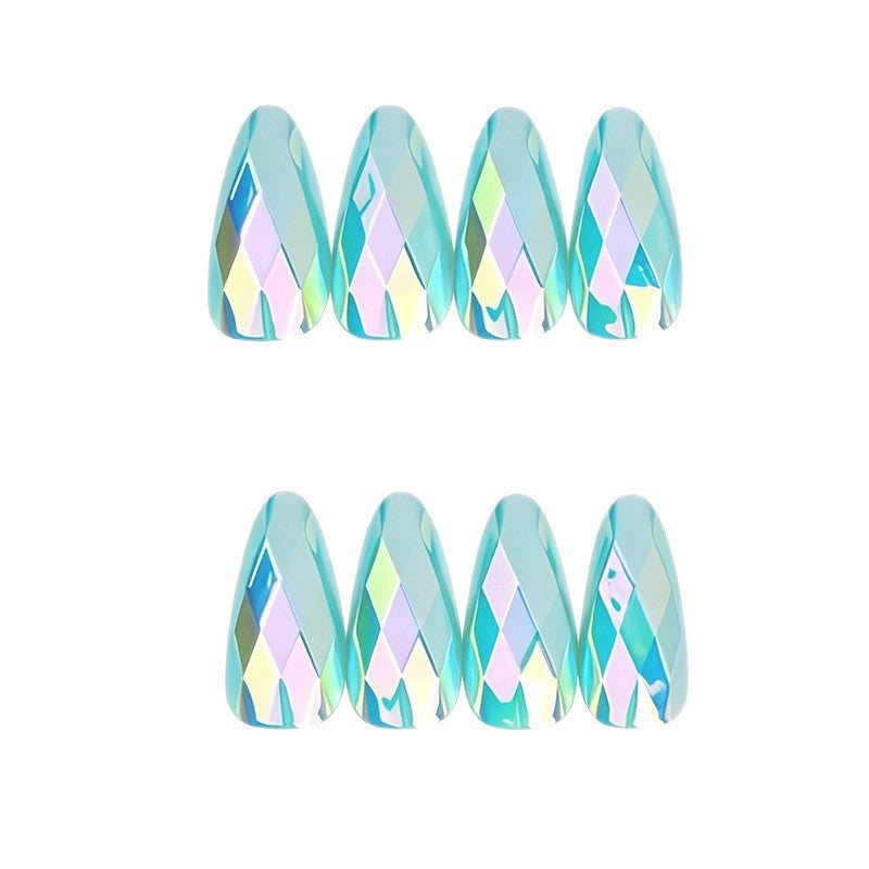 Elegant Geometric Design Nail Art Extensions Kalsten