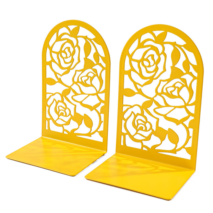 Floral-Themed Decorative Bookends