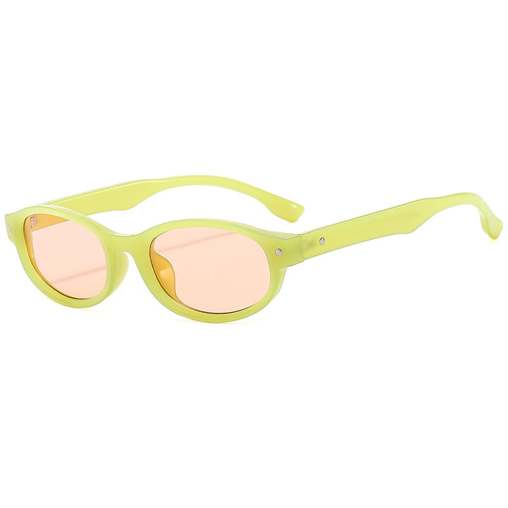 Retro Oval Frame Sunglasses