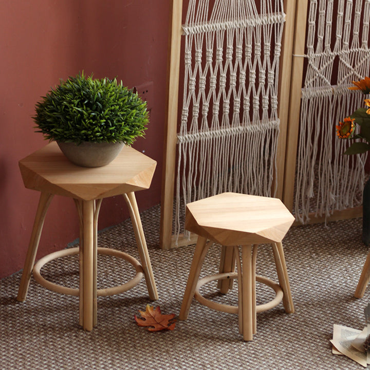 Modern stool made of solid wood Kalsten