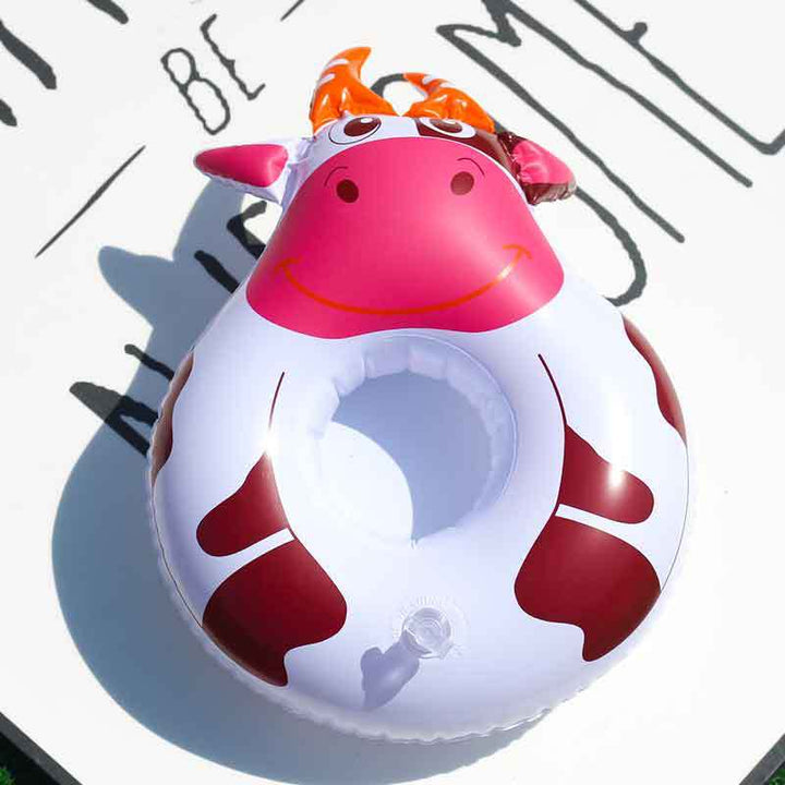 Women Inflatable Swim Ring with Floral Design Kalsten