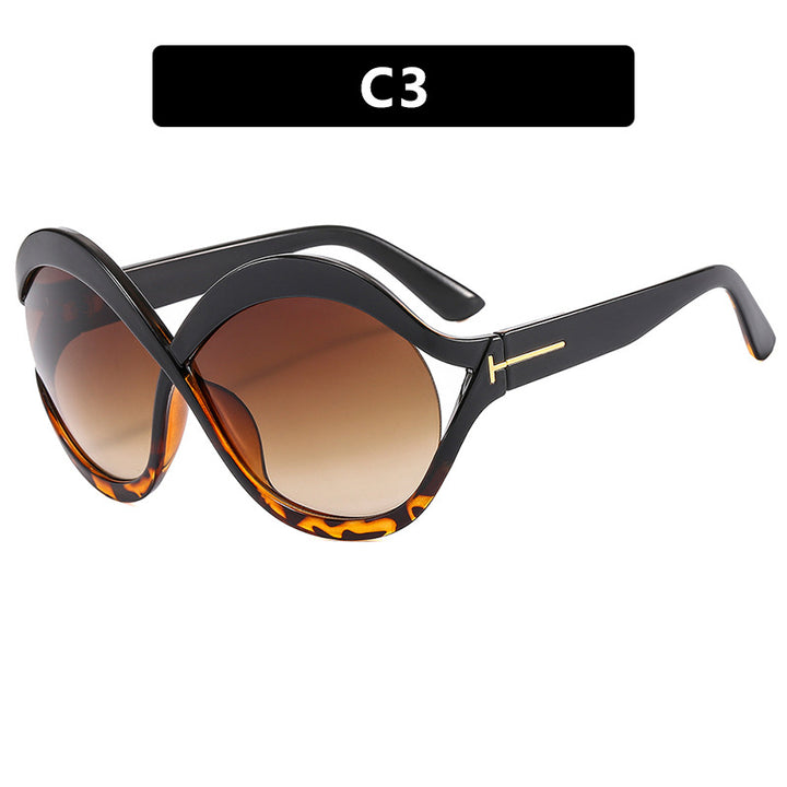 Women's extravagant Cat-Eye sunglasses with curved frame Kalsten