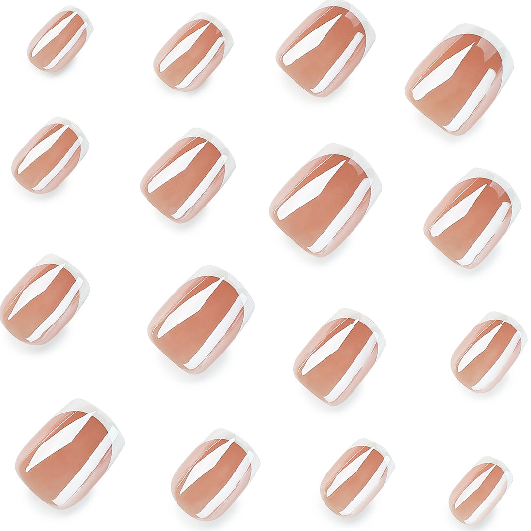Elegant Nail Extensions with French Finish Kalsten