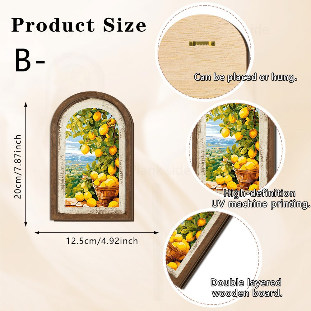 Wall decoration with lemon pattern Kalsten