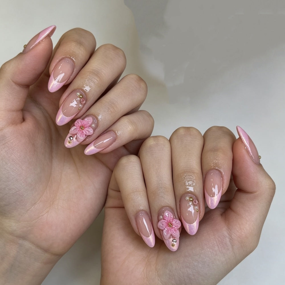 Artificial nails with floral 3D design Kalsten