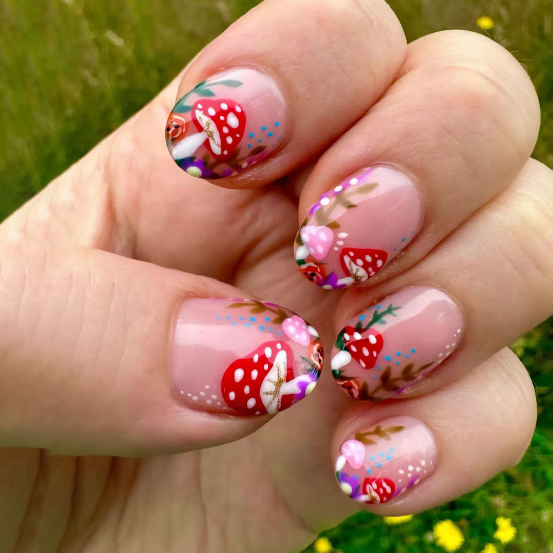 Whimsical Mushroom Nail Art Kit
