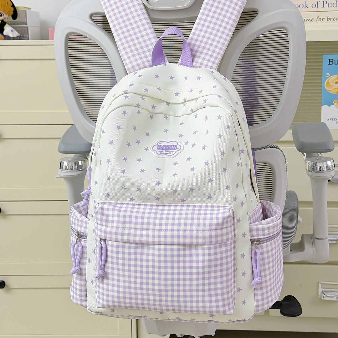 Fun Sparkly Star-Embellished School Backpack Kalsten