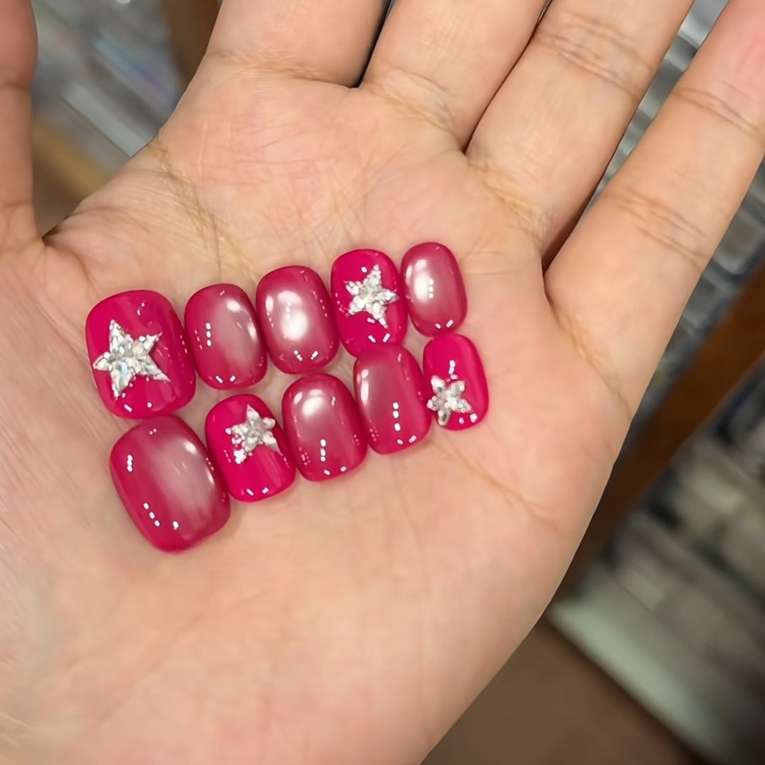 Glamorous Star-Accent Nail Tips Kalsten
