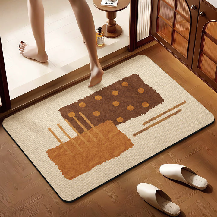 Playful Animal-Themed Decorative Floor Mat