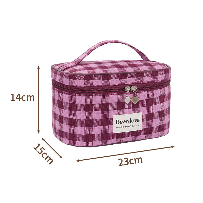 Stylish Checkered Makeup Case Kalsten