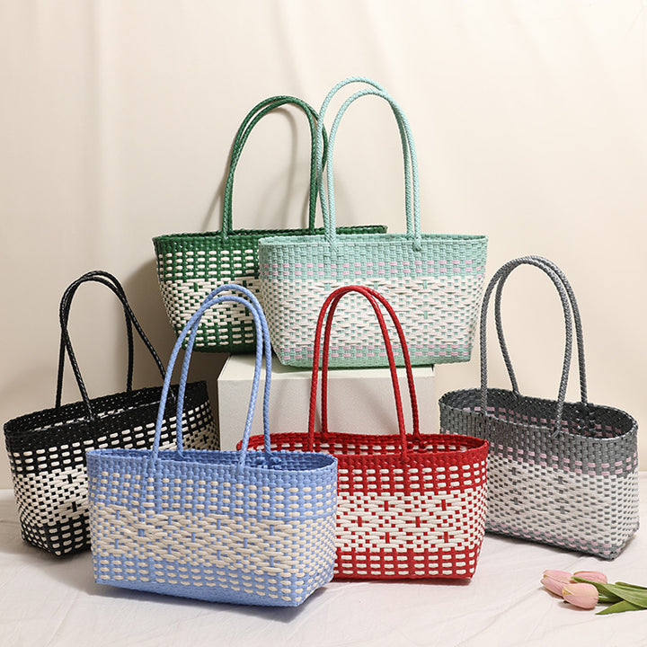 Braided tote bag with modern accents Kalsten