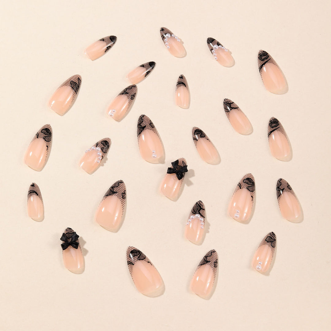 Elegant Lace Design Nail Art Kalsten