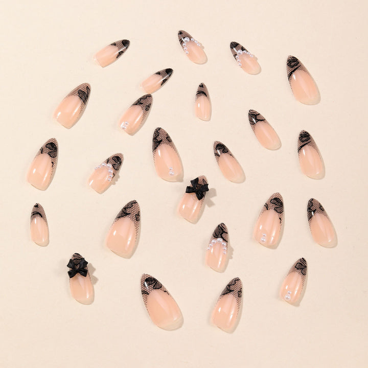 Elegant Lace Design Nail Art Kalsten