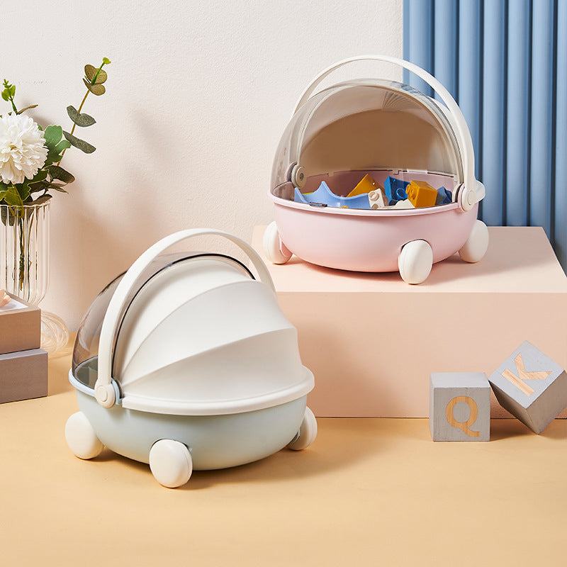 Creative Storage Cart with Transparent Lid Kalsten