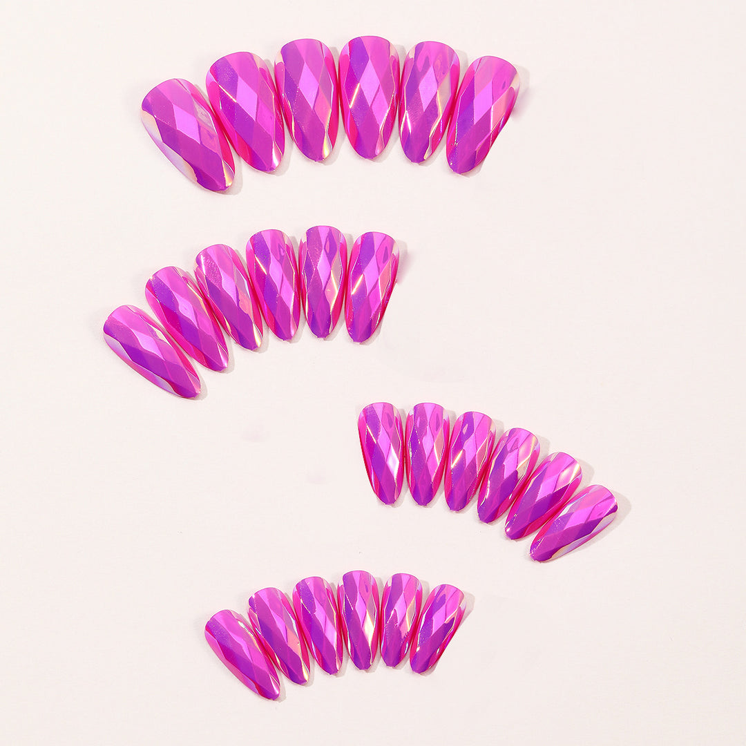 Crystal-Effect Stiletto Nail Art Extensions Kalsten
