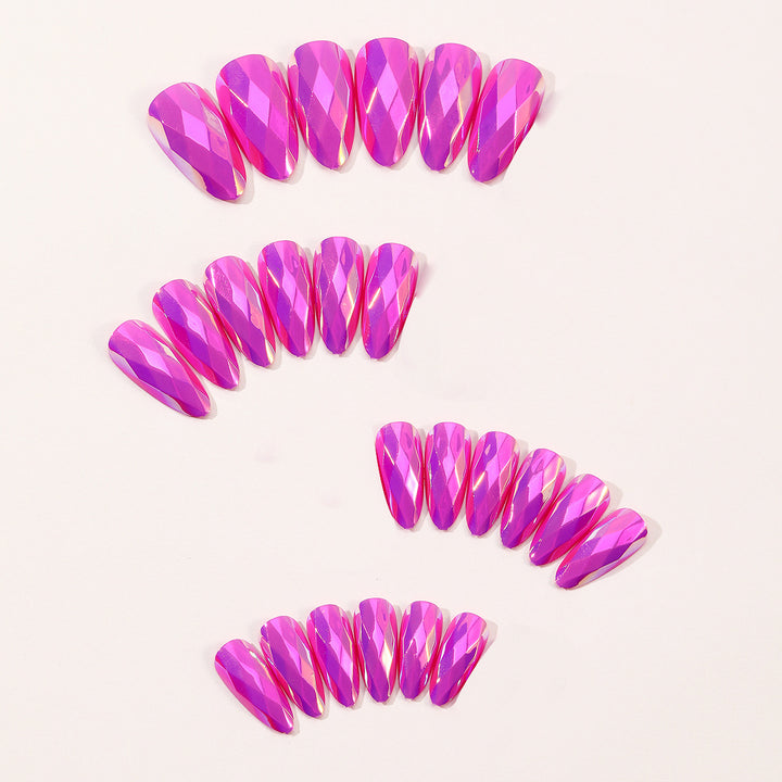 Crystal-Effect Stiletto Nail Art Extensions Kalsten