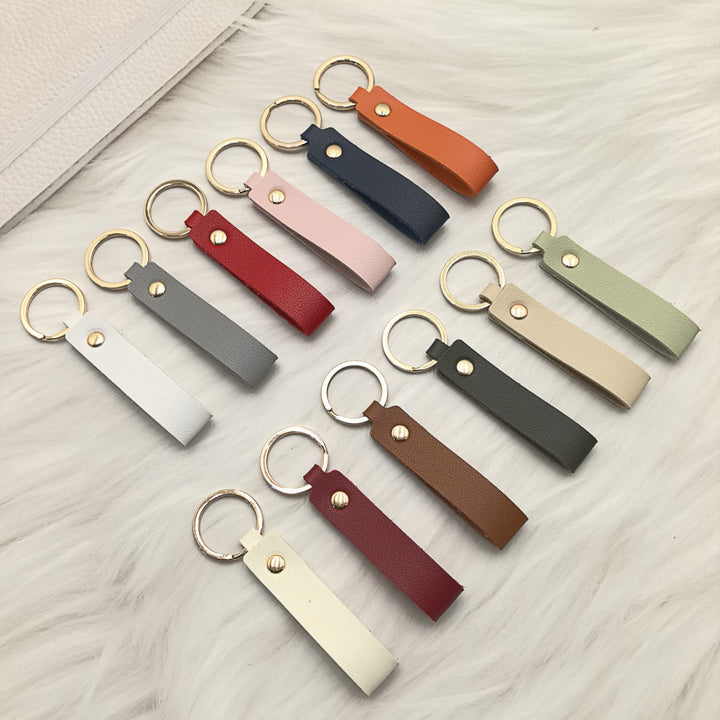 Unisex keychain with elegant artificial leather design Kalsten