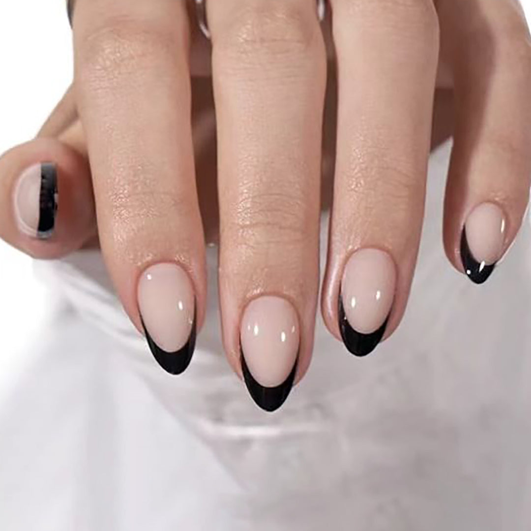 Elegant French Tip Nail Art Extensions Kalsten
