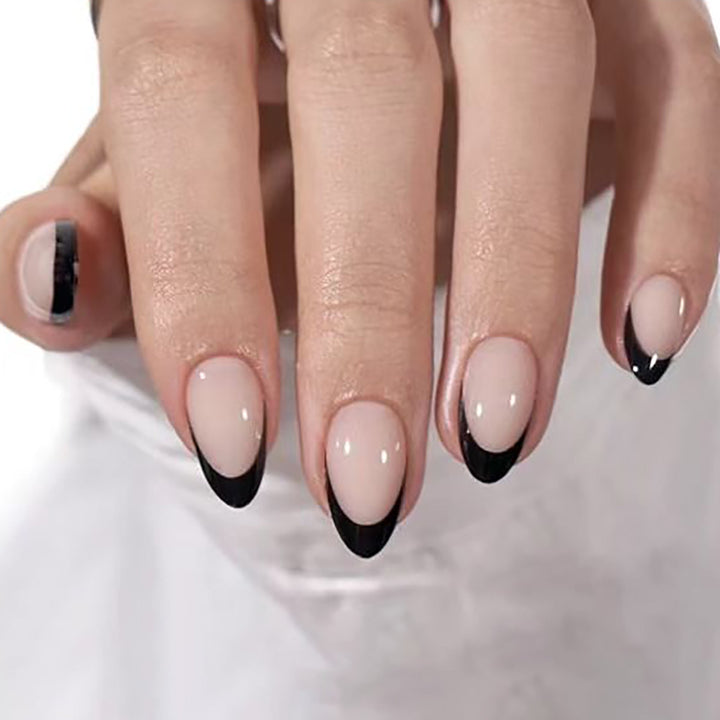 Elegant French Tip Nail Art Extensions Kalsten