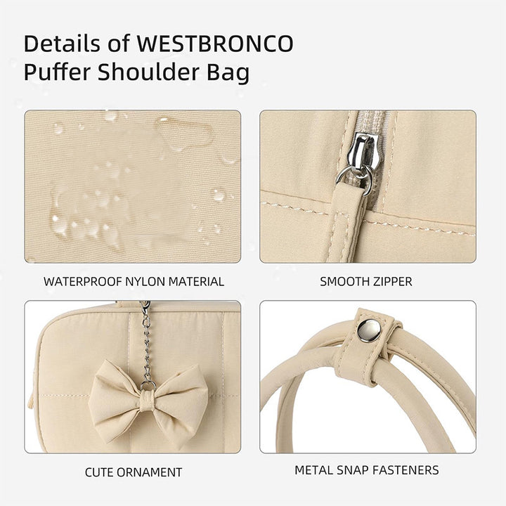 Fashionable shoulder bag with sophisticated design and bow trim Kalsten