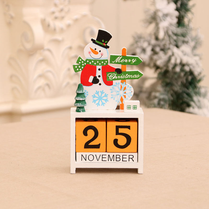Decorative Wooden Calendar Figurine Kalsten