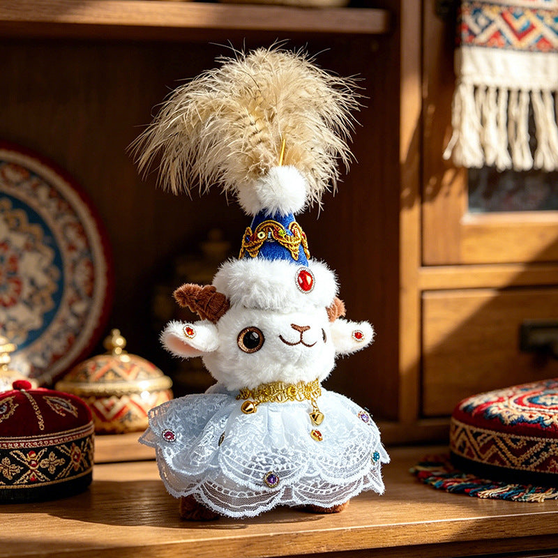 Jewel-Embellished Plush Lamb Collectible Kalsten