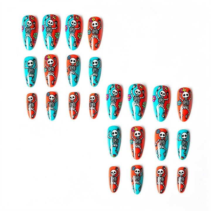 Halloween-Inspired Skeleton Nail Art Kit