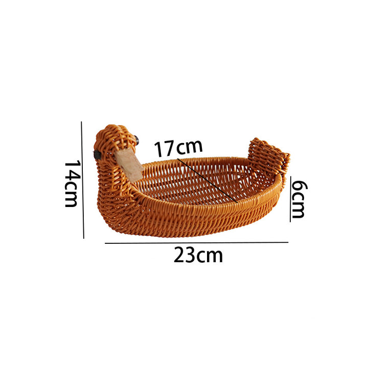 Decorative Woven Duck-Shaped Basket Kalsten